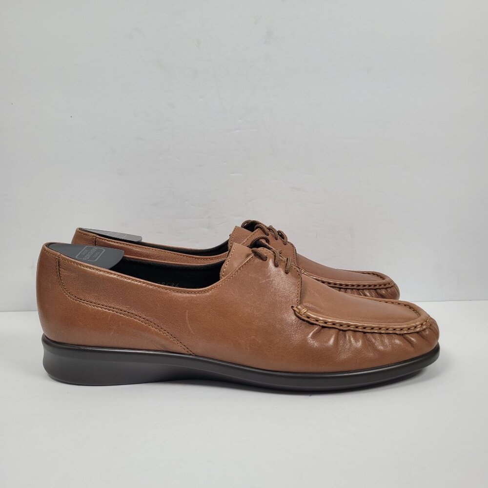 SAS Petra Women's Comfort Oxfords Brown Leather Lace Up Shoes US Size 11M